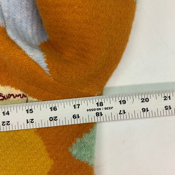 Rehab Lab House of Sunny Style Landscape Cropped Cardigan Sweater OSFM SIze F - Picture 14 of 15